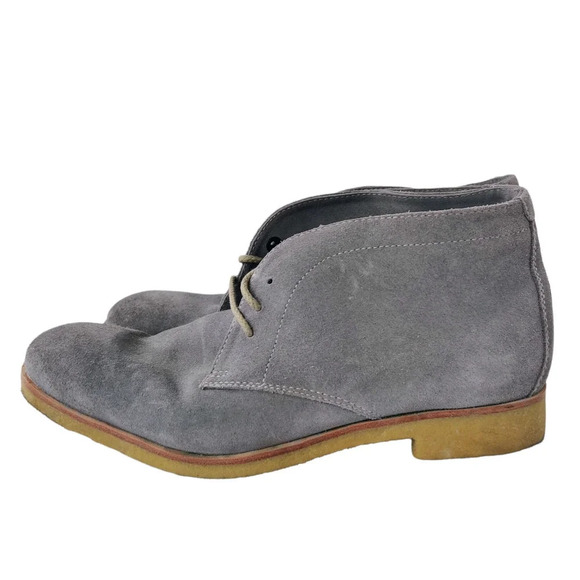 JOHNSTON & MURPHY Hayden Gray Suede Chukka Lace-up Boots 8.5 - Picture 2 of 12